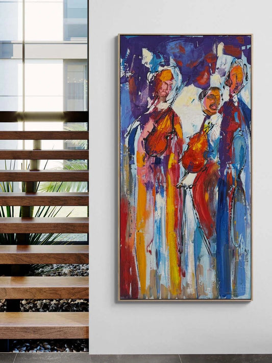 Mutlu Aile Yağlı Boya Tablosu