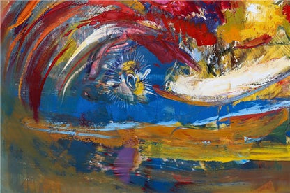 Mutlu Balık Yağlı Boya Tablosu