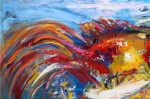 Mutlu Balık Yağlı Boya Tablosu