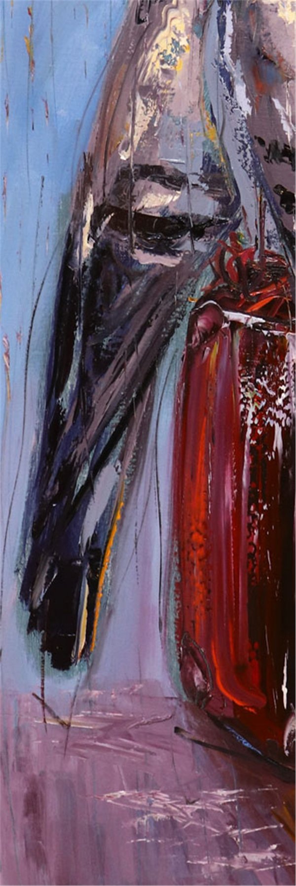 Güvercinlerin Yağmurda Aşk Yağlı Boya Tablosu