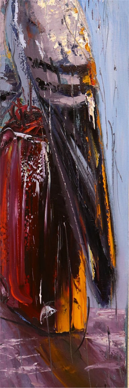 Güvercinlerin Yağmurda Aşk Yağlı Boya Tablosu