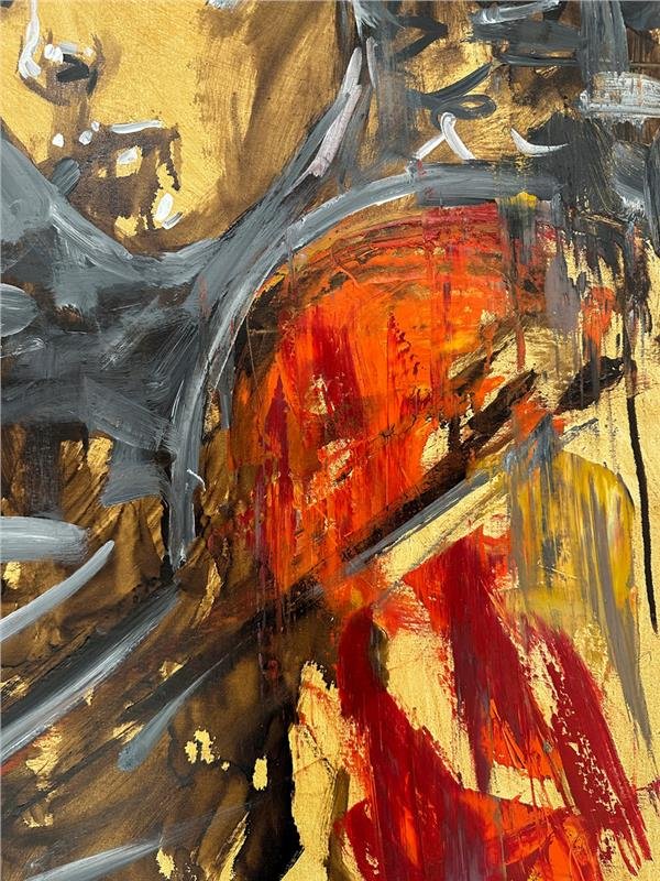 Gül Saçlı Kadın Yağlı Boya Tablosu