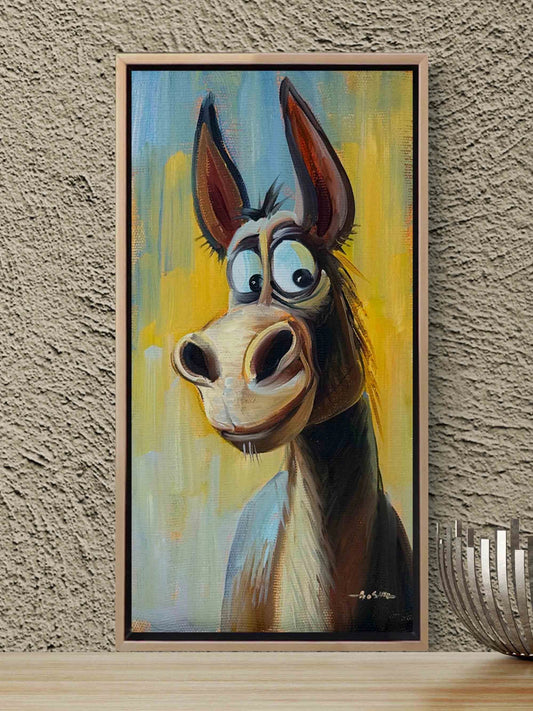 Muzip Eşek Yağlı Boya Tablosu