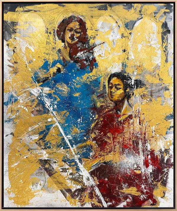 Müziğin Renkleri Yağlı Boya Tablosu