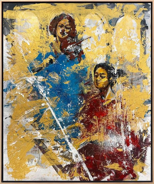 Müziğin Renkleri Yağlı Boya Tablosu