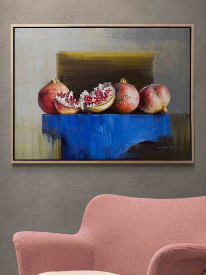 Nar Zamanı Yağlı Boya Tablosu