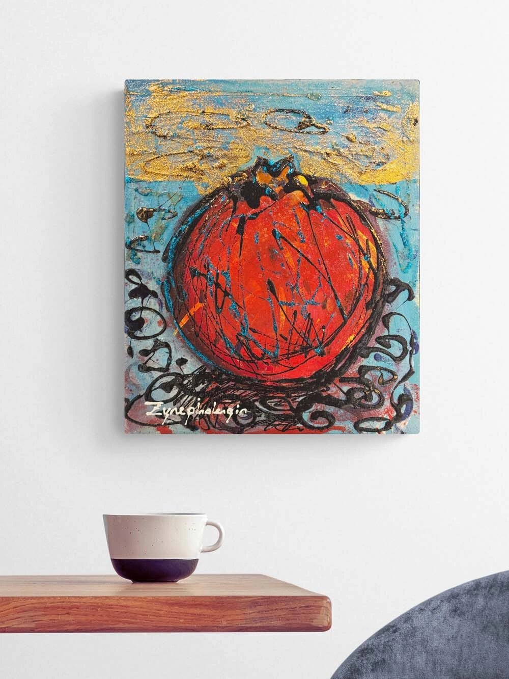 Narın İçindeki Ateş Yağlı Boya Tablosu