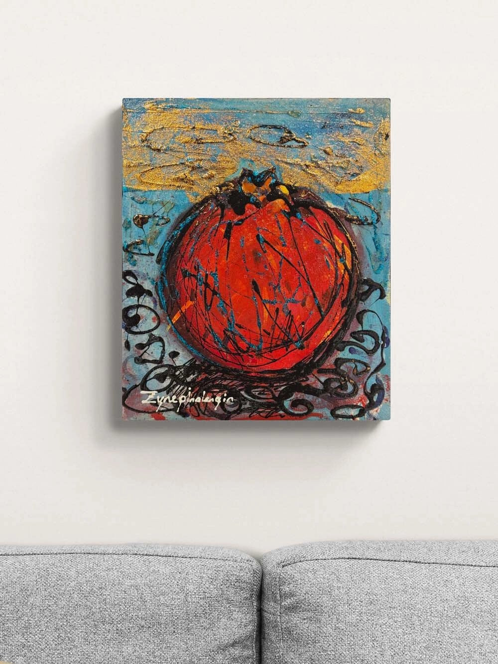 Narın İçindeki Ateş Yağlı Boya Tablosu