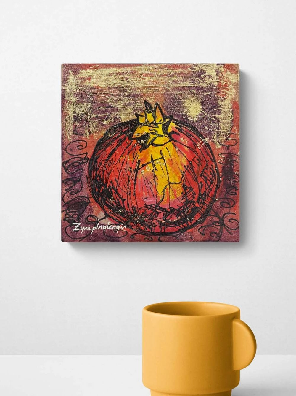 Narın Kalbi Yağlı Boya Tablosu