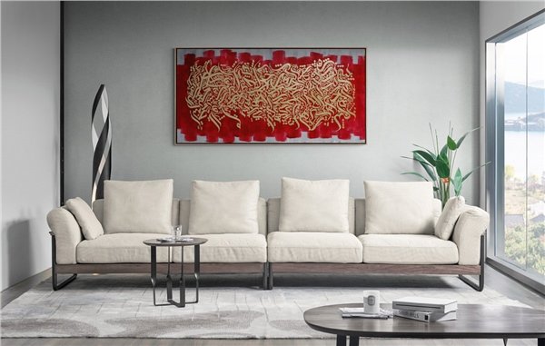 Nas - Felak - Kafirun - İhlas Sureleri | Yağlı Boya Hat Tablo