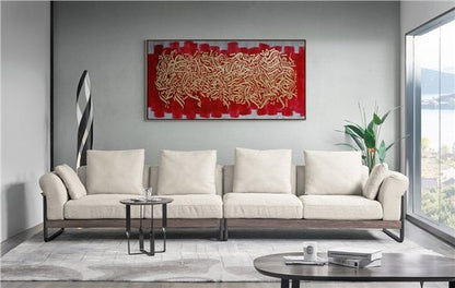 Nas - Felak - Kafirun - İhlas Sureleri | Yağlı Boya Hat Tablo