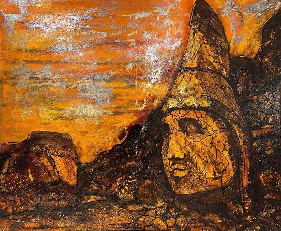 Nemrut'un Tarihî Yankıları Yağlı Boya Tablosu