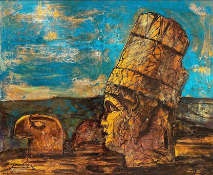 Nemrut'un Tarihi Yolculuğu Yağlı Boya Tablosu