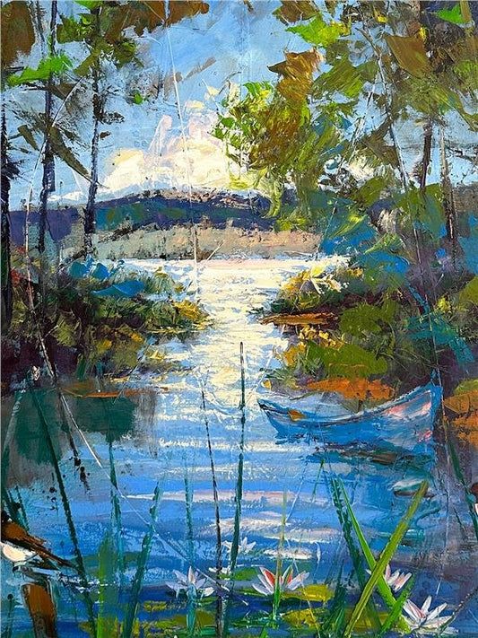 Nehrin Nilüferleri Yağlı Boya Tablosu