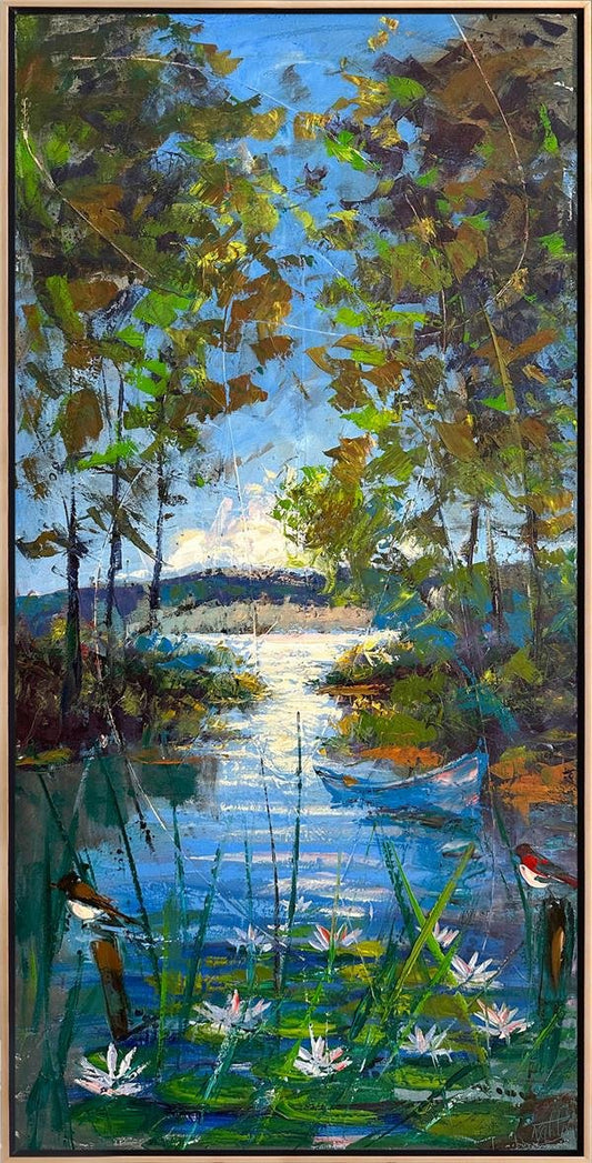 Nehrin Nilüferleri Yağlı Boya Tablosu