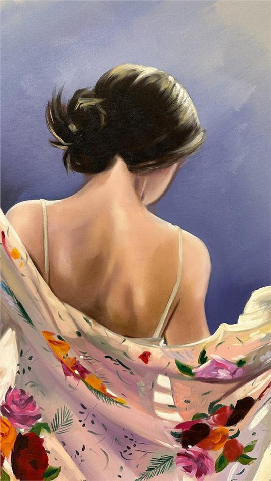 Güzelliğin İzinde Kadın Yağlı Boya Tablosu