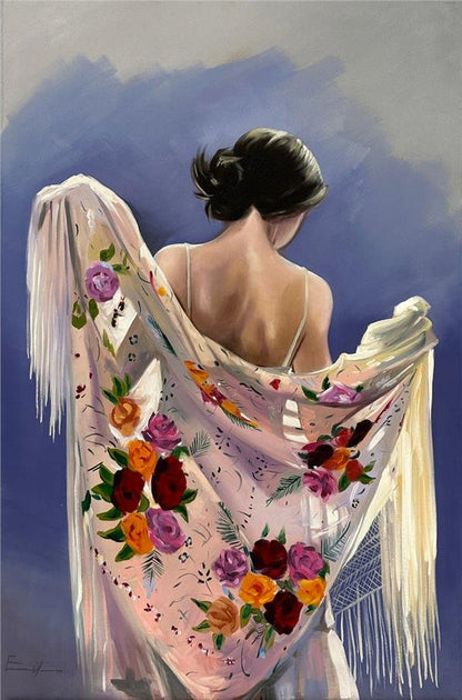 Güzelliğin İzinde Kadın Yağlı Boya Tablosu