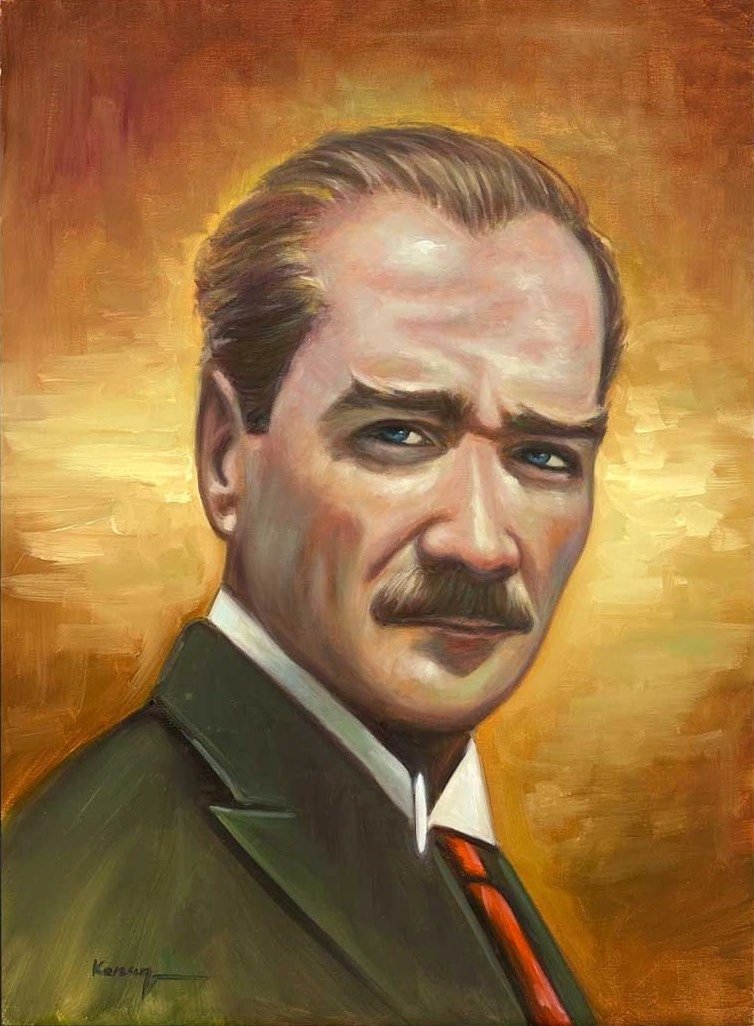 Önderin İzinde Yağlı Boya Tablosu