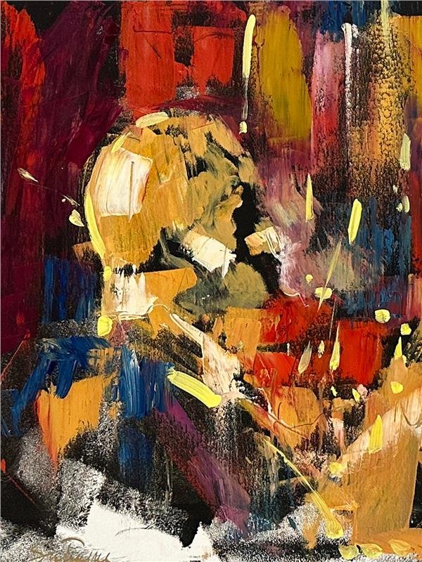 Orkestra Seslerinin Rüyası Yağlı Boya Tablosu