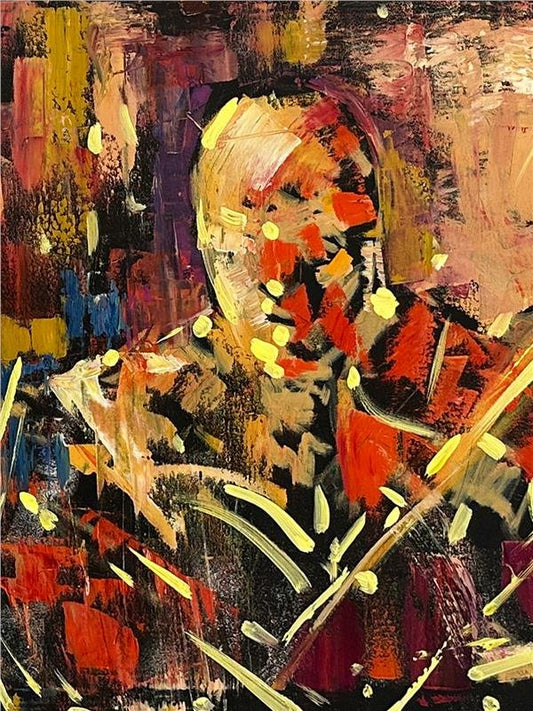 Orkestra Seslerinin Rüyası Yağlı Boya Tablosu