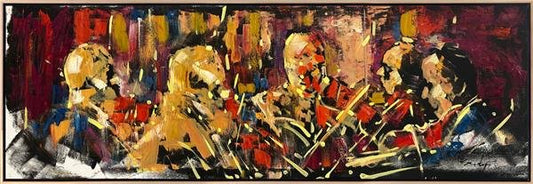 Orkestra Seslerinin Rüyası Yağlı Boya Tablosu