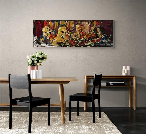 Orkestra Seslerinin Rüyası Yağlı Boya Tablosu