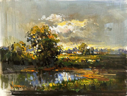 Orman Gölü Yağlı Boya Tablosu