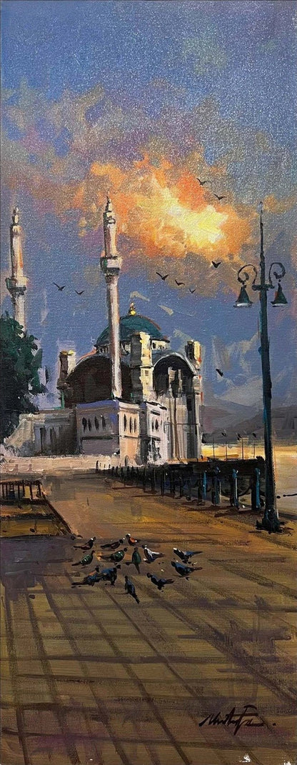 Ortaköy Cami Sessizlik Yağlı Boya Tablosu