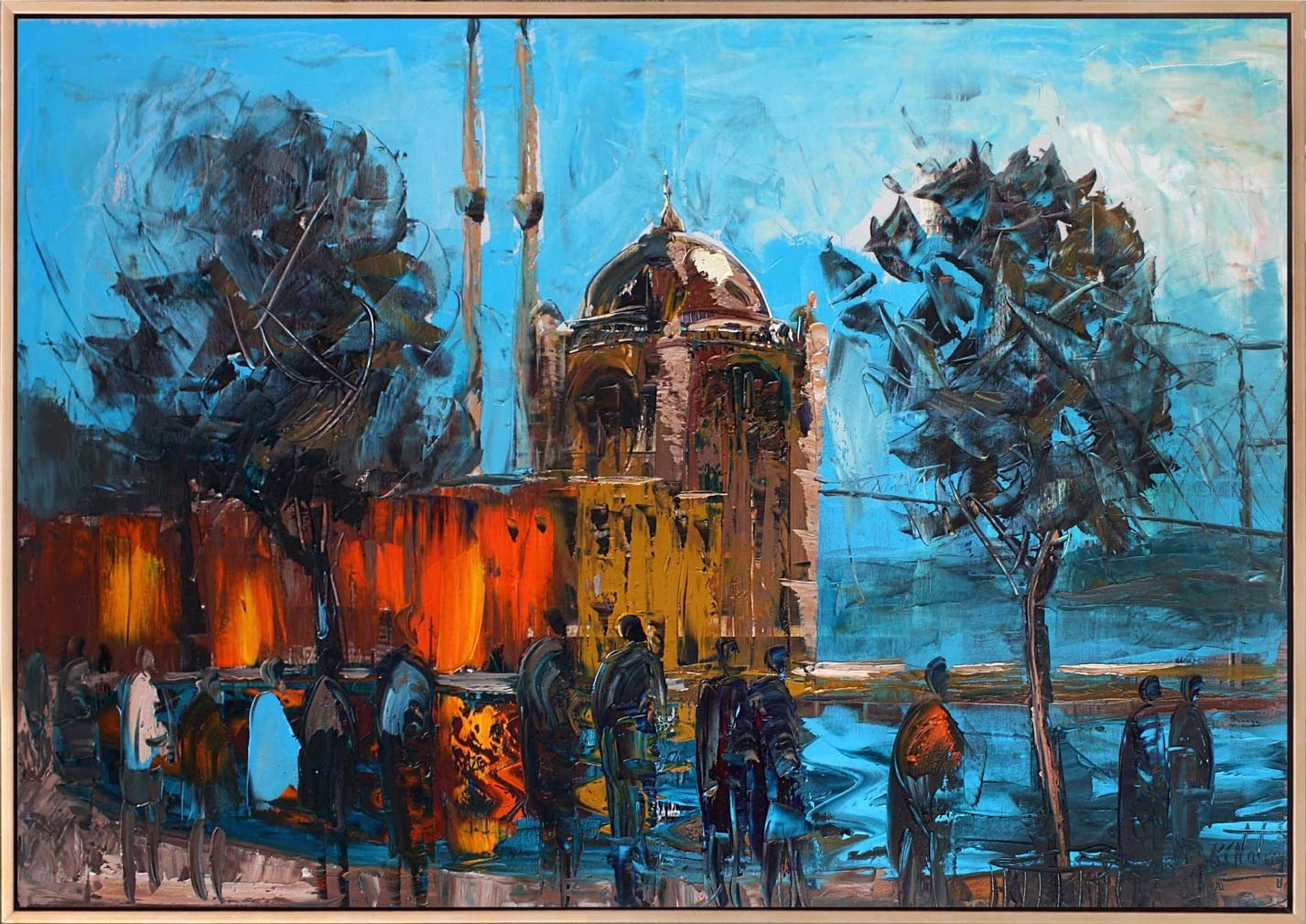 Ortaköyün Renkleri Yağlı Boya Tablosu