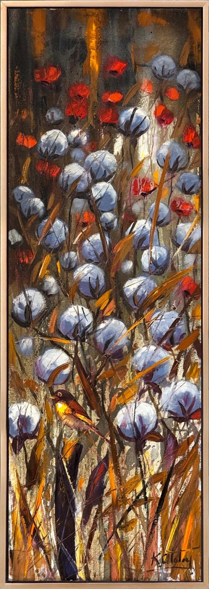 Pamuk Tarlasında Sessizlik Yağlı Boya Tablosu