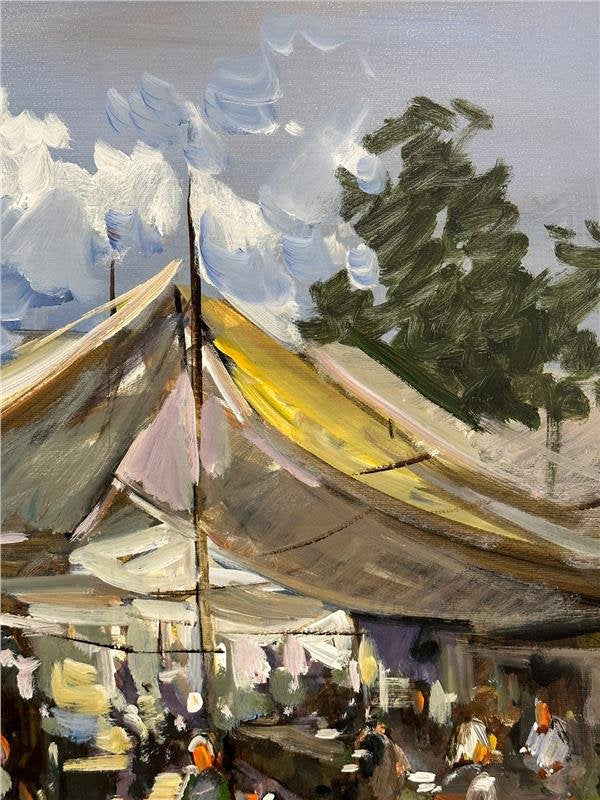 Pazar Yeri Yağlı Boya Tablosu