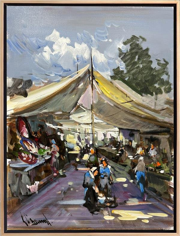 Pazar Yeri Yağlı Boya Tablosu