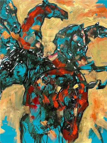 Pegasuslar Yağlı Boya Tablosu