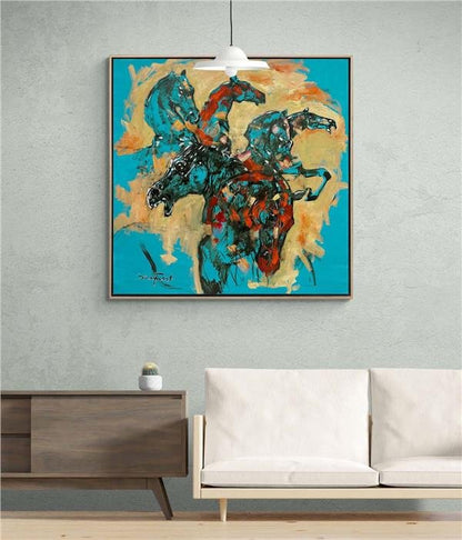 Pegasuslar Yağlı Boya Tablosu