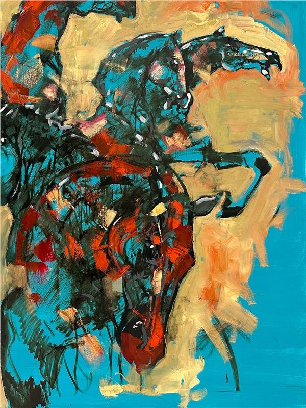 Pegasuslar Yağlı Boya Tablosu