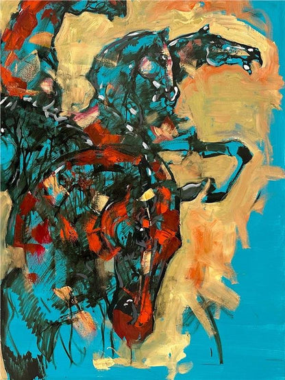 Pegasuslar Yağlı Boya Tablosu