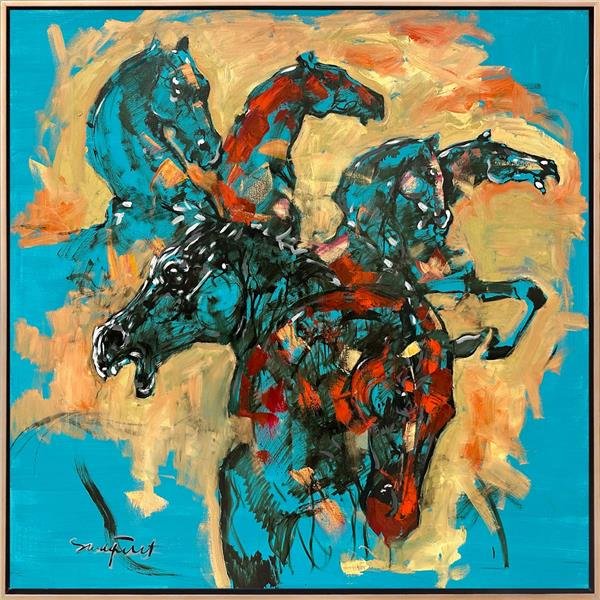 Pegasuslar Yağlı Boya Tablosu