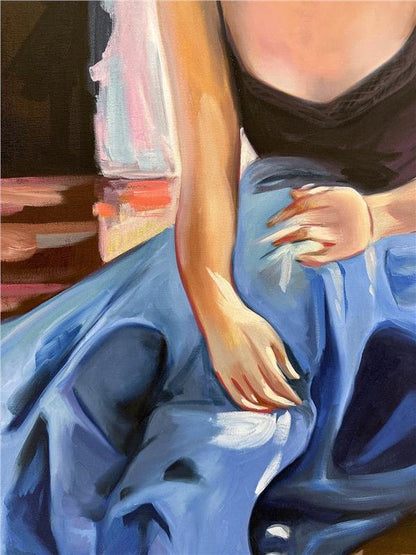 Pencere Önünde Yağlı Boya Tablosu