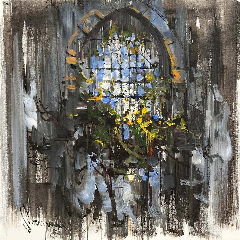 Pencerenin Ötesi Yağlı Boya Tablosu