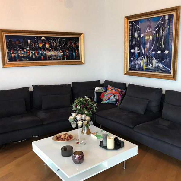 Simurg dekor tablo müşterimizin evinde dekorasyon örneği