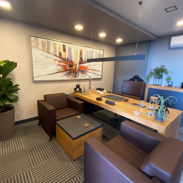 Simurg dekor tablo müşterimizin evinde dekorasyon örneği