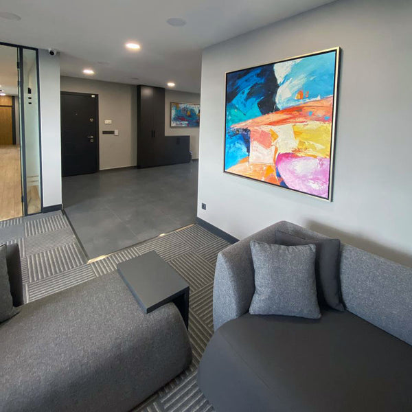 Simurg dekor tablo müşterimizin evinde dekorasyon örneği