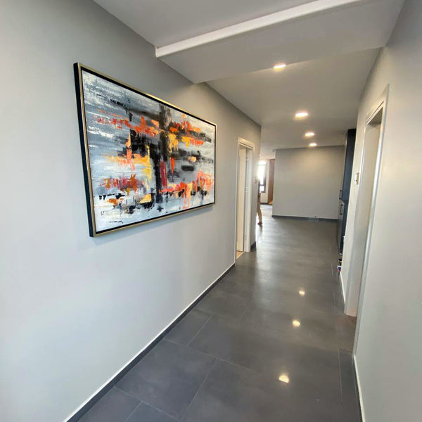 Simurg dekor tablo müşterimizin evinde dekorasyon örneği