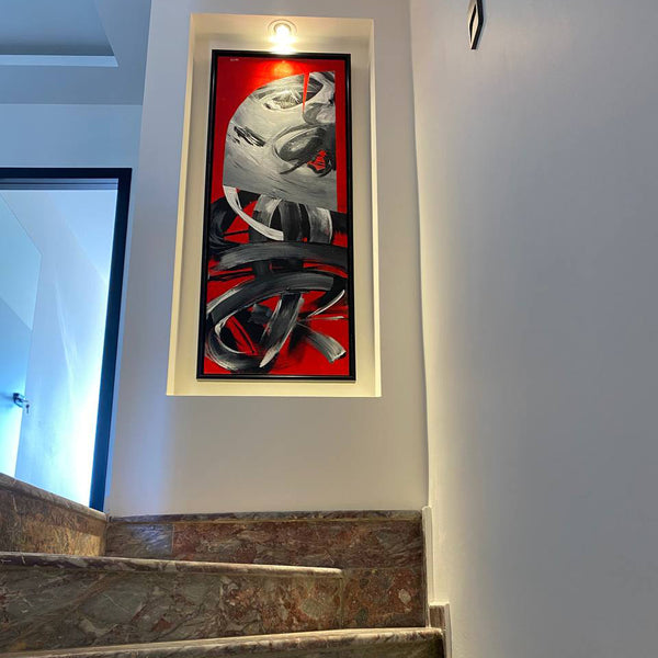 Simurg dekor tablo müşterimizin evinde dekorasyon örneği