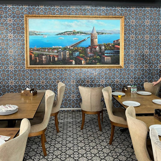 Simurg dekor tablo müşterimizin evinde dekorasyon örneği