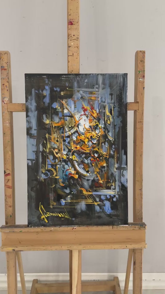 Dağılan Form Yağlı Boya Tablosu