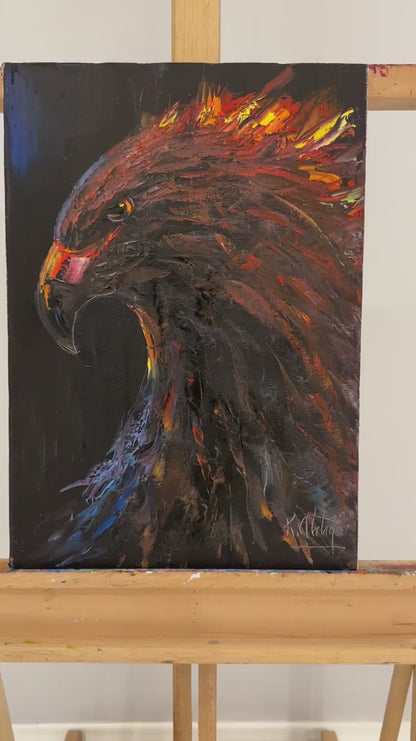 Gökyüzünün Kartalı Yağlı Boya Tablosu