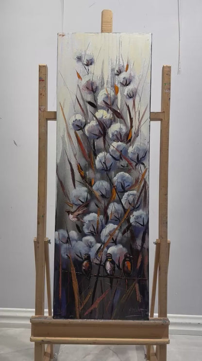 Gökyüzüyle Buluşan Tarla Yağlı Boya Tablosu