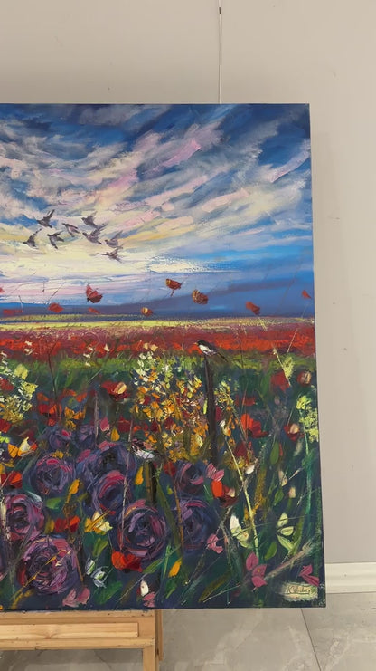 Baharın Esintisi Yağlı Boya Tablosu