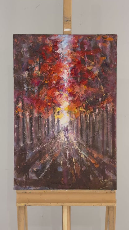 Sonbahar Melodisi Yağlı Boya Tablosu